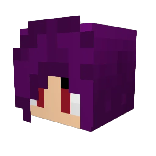 BootyLotion Minecraft avatar head, 3D render