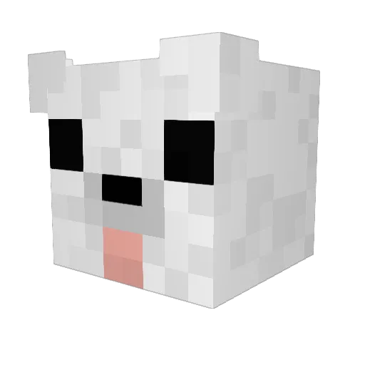 BootyPickle Minecraft avatar head, 3D render