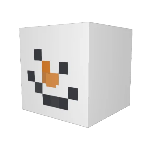 BootyReveal Minecraft avatar head, 3D render