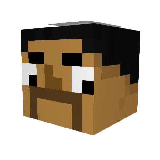 Booty_Clapper300 Minecraft avatar head, 3D render