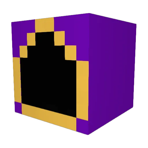 Bootymaster Minecraft avatar head, 3D render