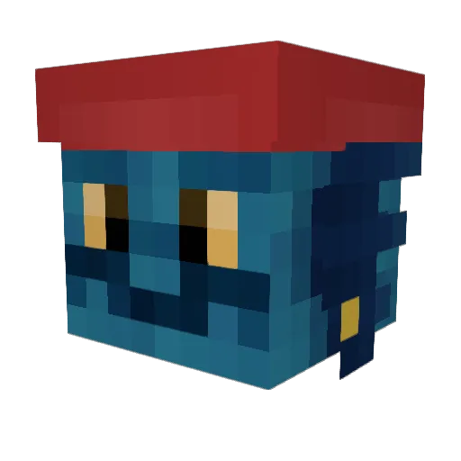 Booyah01 Minecraft avatar head, 3D render