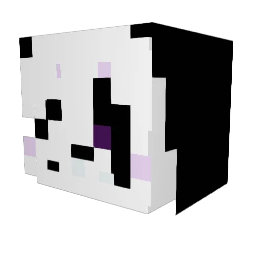 Booyarun Minecraft avatar head, 3D render
