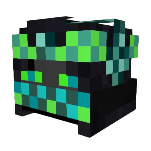 BoozaBoo Minecraft avatar head, 3D render