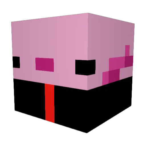 BopaDaBop Minecraft avatar head, 3D render