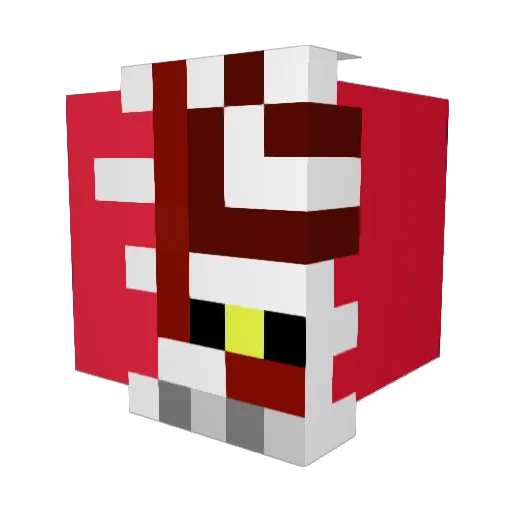 Bopatron9000 Minecraft avatar head, 3D render