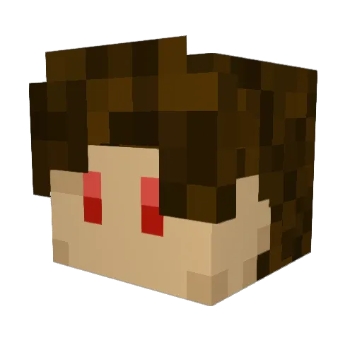 Bopd Minecraft avatar head, 3D render