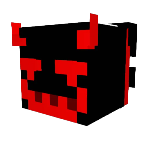 Bopomujio Minecraft avatar head, 3D render