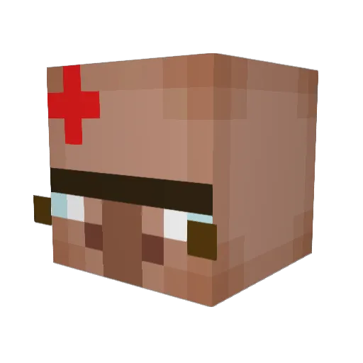 BoppinAnna Minecraft avatar head, 3D render