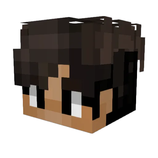 BopprDoppr Minecraft avatar head, 3D render