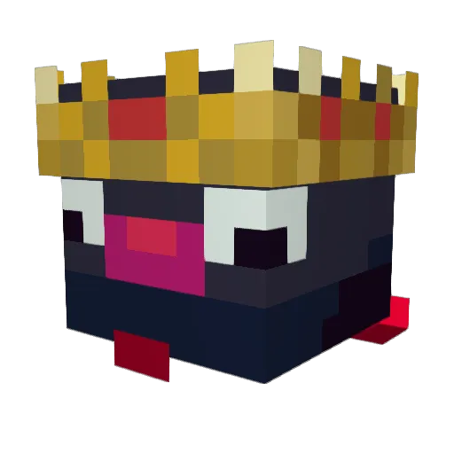 Bops_ Minecraft avatar head, 3D render