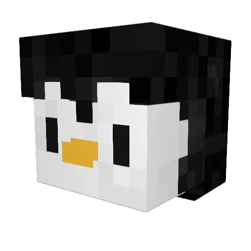 Bor3ed Minecraft avatar head, 3D render