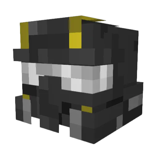 Boraky Minecraft avatar head, 3D render