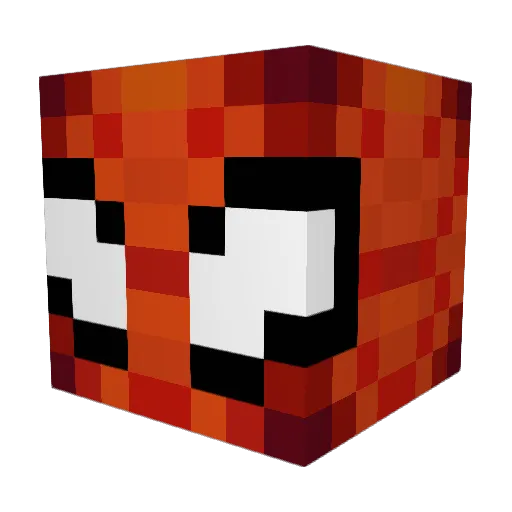 Borat1 Minecraft avatar head, 3D render
