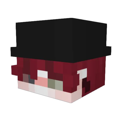 Borat64 Minecraft avatar head, 3D render