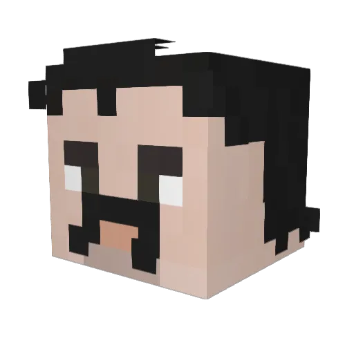 Borat_Lover Minecraft avatar head, 3D render