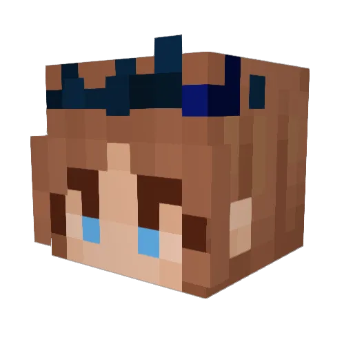 Borbedos Minecraft avatar head, 3D render