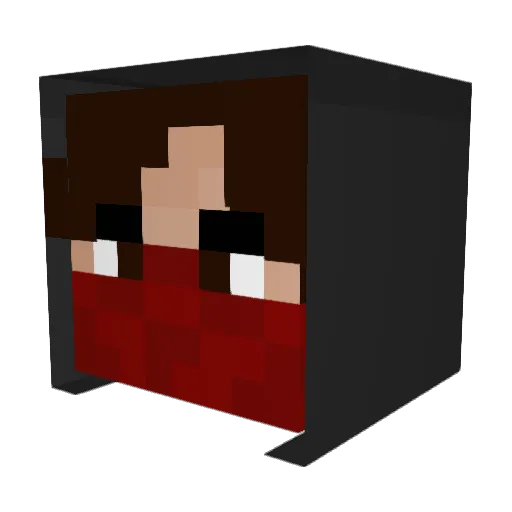 BorcaNoS Minecraft avatar head, 3D render
