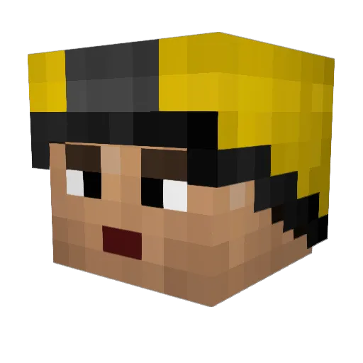 Borck2000 Minecraft avatar head, 3D render