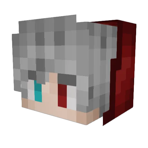 BordLord Minecraft avatar head, 3D render