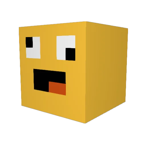 Borderify Minecraft avatar head, 3D render