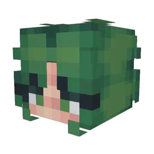 Borealia Minecraft avatar head, 3D render
