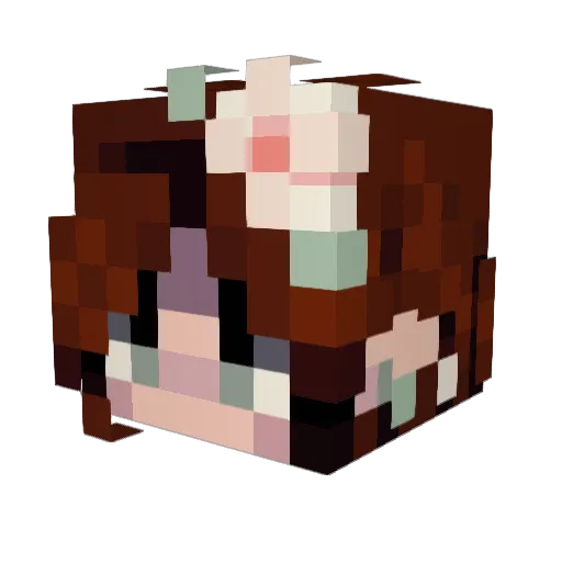 Borealz Minecraft avatar head, 3D render