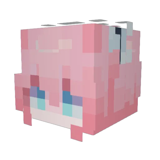 BoredCactus Minecraft avatar head, 3D render