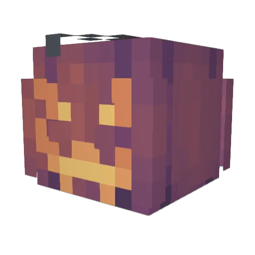 BoredGrimm Minecraft avatar head, 3D render