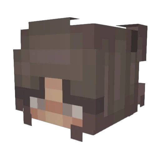 BoredMarnie Minecraft avatar head, 3D render