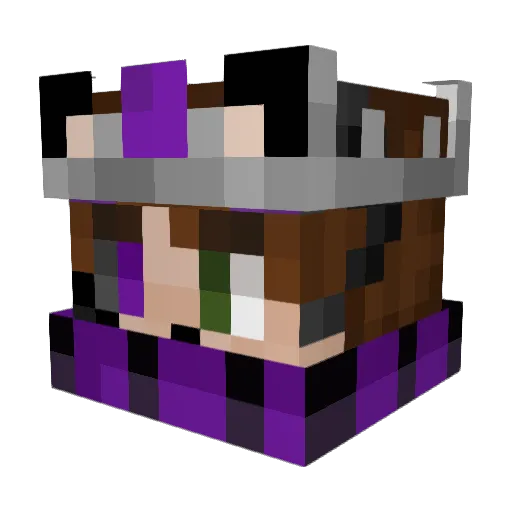 BoredSb Minecraft avatar head, 3D render