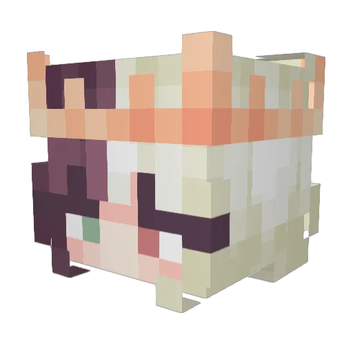 BoredScribe Minecraft avatar head, 3D render