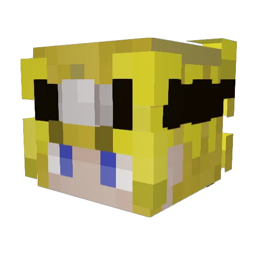 Bored_evil Minecraft avatar head, 3D render