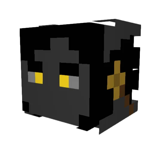 BoredomKnight Minecraft avatar head, 3D render
