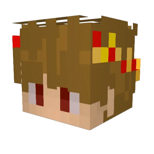 Borf_Chavez Minecraft avatar head, 3D render
