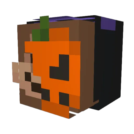 Borfed Minecraft avatar head, 3D render