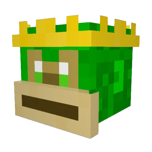 Borger17 Minecraft avatar head, 3D render