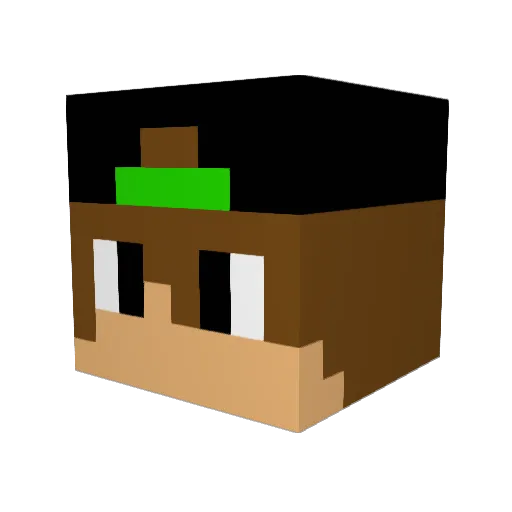 Borges2000 Minecraft avatar head, 3D render
