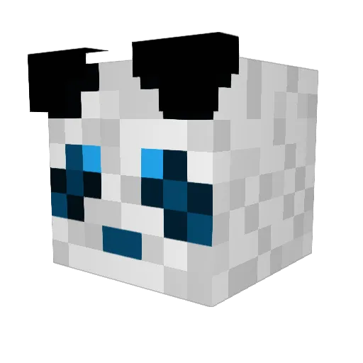 BorgesLBA Minecraft avatar head, 3D render
