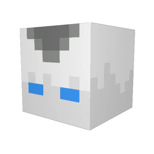 BorgorMCYT Minecraft avatar head, 3D render