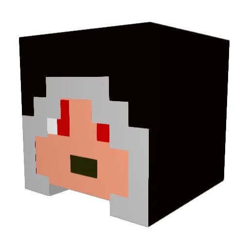 Borgos47 Minecraft avatar head, 3D render