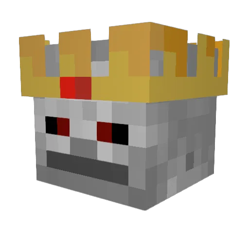 Borgoz Minecraft avatar head, 3D render