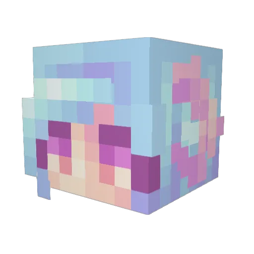 BorgsHallow Minecraft avatar head, 3D render