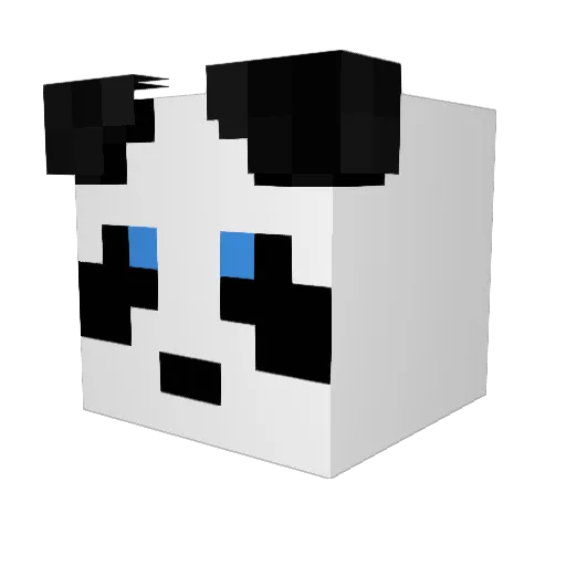 Borgut Minecraft avatar head, 3D render