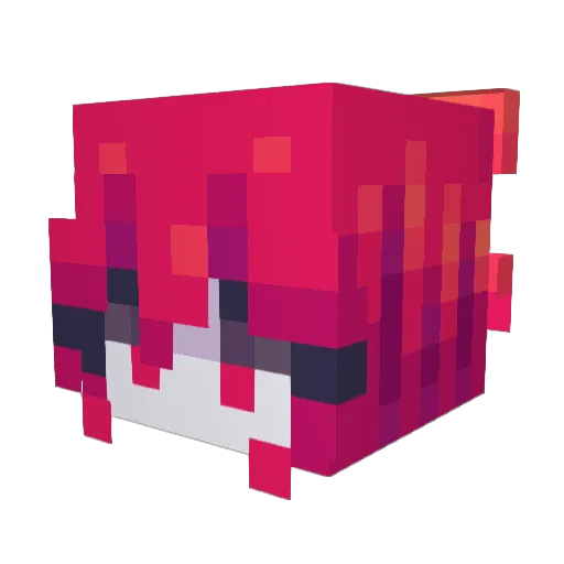 Boriel Minecraft avatar head, 3D render
