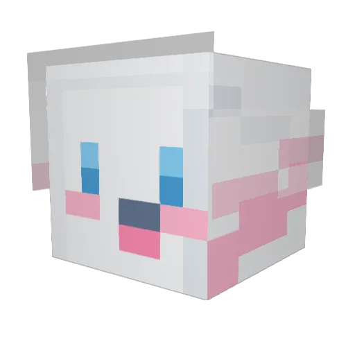 Borike Minecraft avatar head, 3D render