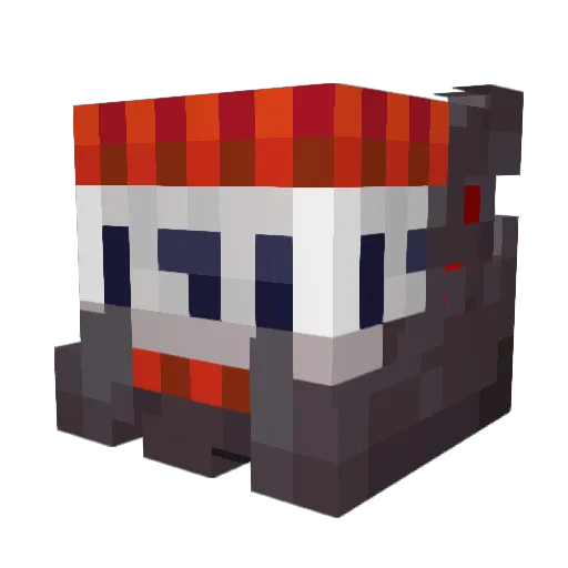 Borilo537 Minecraft avatar head, 3D render