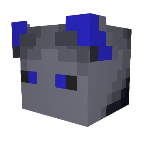 BoringLoren Minecraft avatar head, 3D render