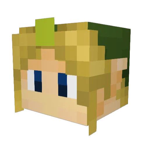 Boris1984 Minecraft avatar head, 3D render