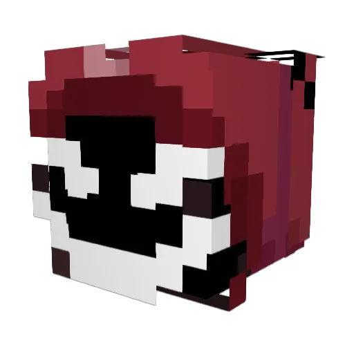 BorisBlud Minecraft avatar head, 3D render